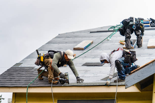 Professional Roofing technician working in Gardiner, ME